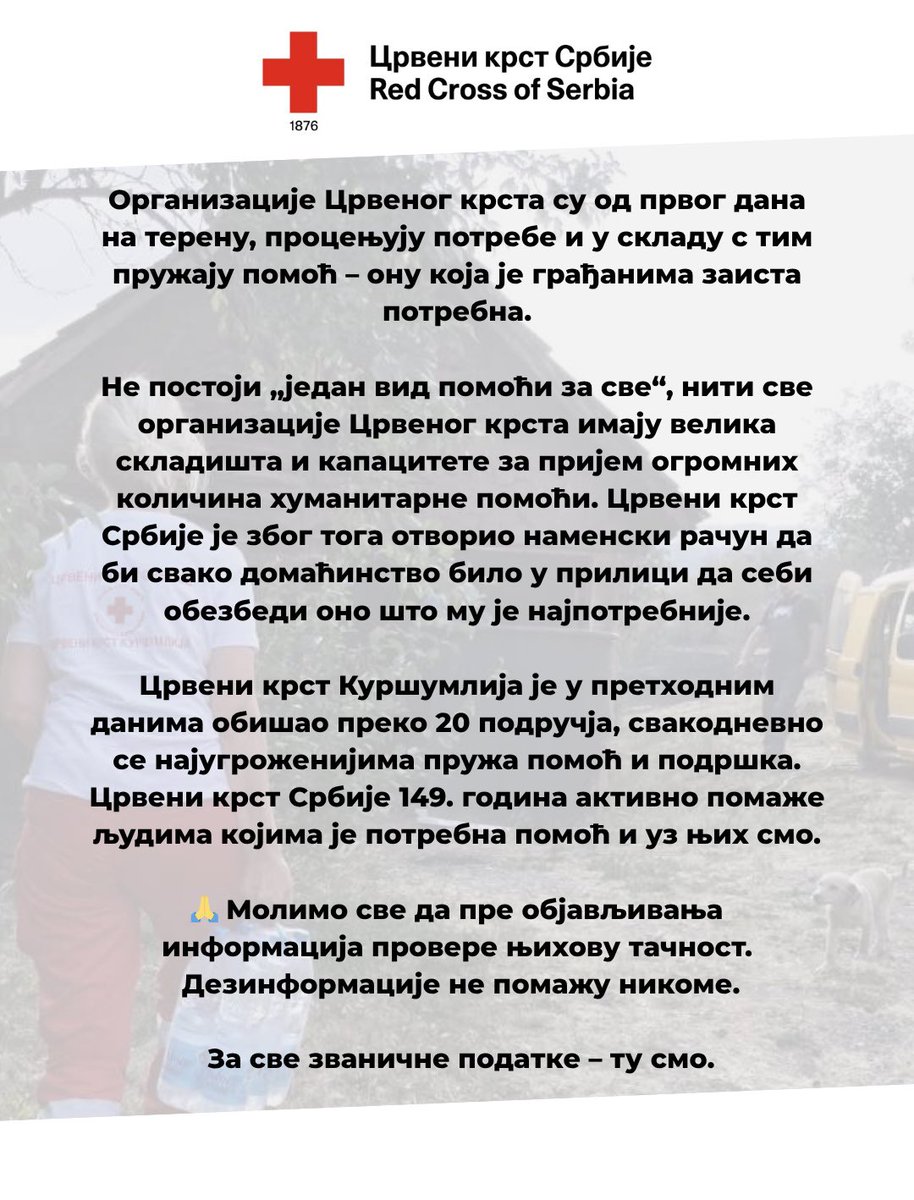 Crveni krst Srbije tweet media