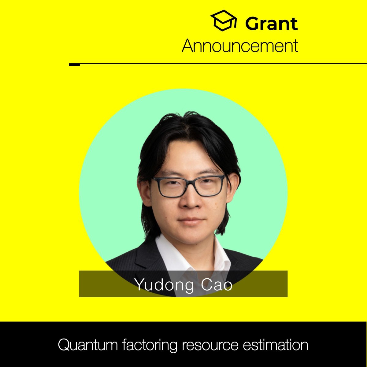 📣 𝗔𝗻𝗻𝗼𝘂𝗻𝗰𝗲𝗺𝗲𝗻𝘁! 
New grant awarded to 𝗬𝘂𝗱𝗼𝗻𝗴 𝗖𝗮𝗼 for the project 𝗤𝘂𝗮𝗻𝘁𝘂𝗺 𝗳𝗮𝗰𝘁𝗼𝗿𝗶𝗻𝗴 𝗿𝗲𝘀𝗼𝘂𝗿𝗰𝗲 𝗲𝘀𝘁𝗶𝗺𝗮𝘁𝗶𝗼𝗻.
🎓 Learn more about our UF Grants here: buff.ly/Y84LJht 
📝 Apply for a microgrant here: buff.ly/9REdw57