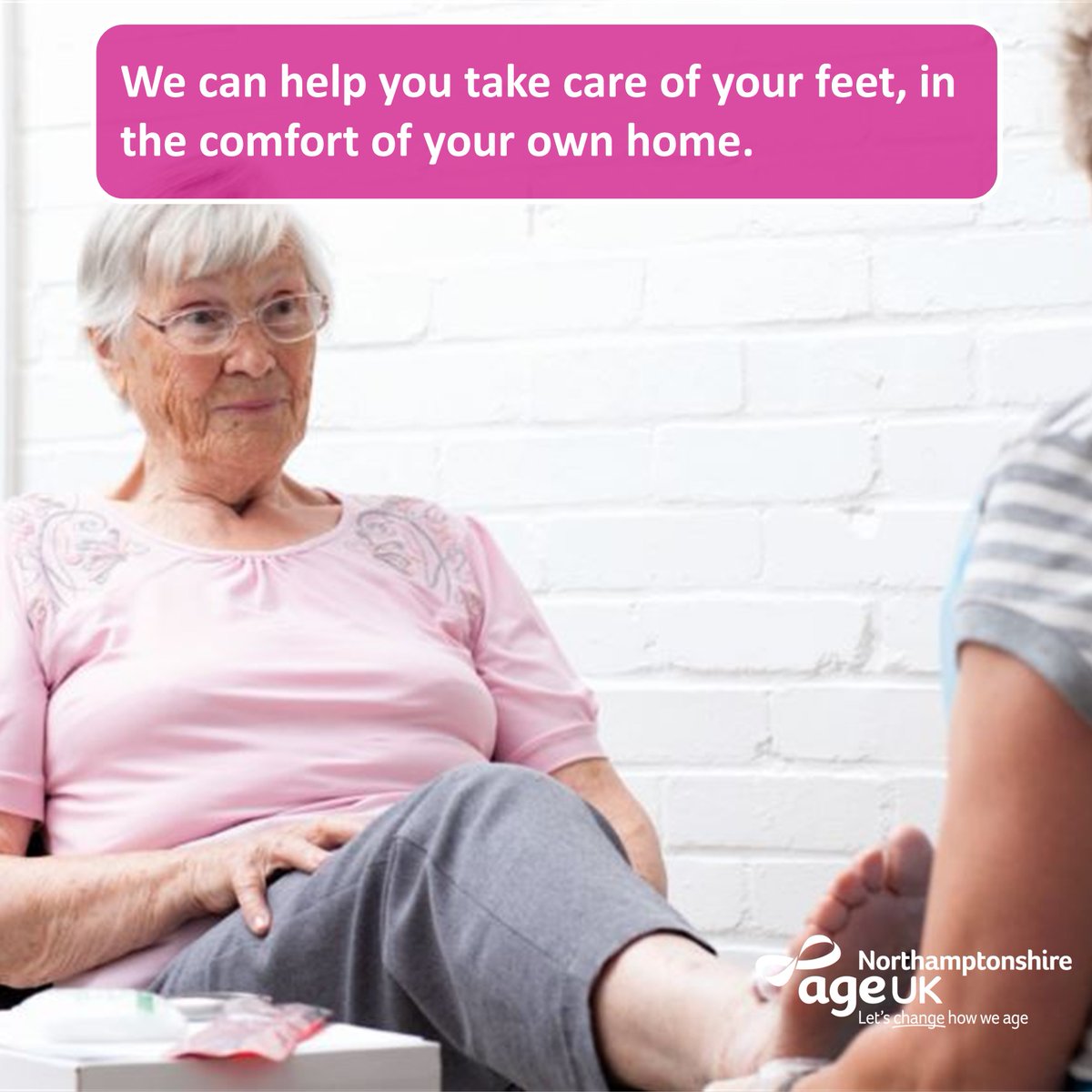 Our fully-trained staff can visit you at home and help you look after your feet. Our #ToenailCuttingService is for anyone who is unable to manage their own nail care. We aim to provide a personal service, regardless of age, in a safe environment. bit.ly/4lcVgob