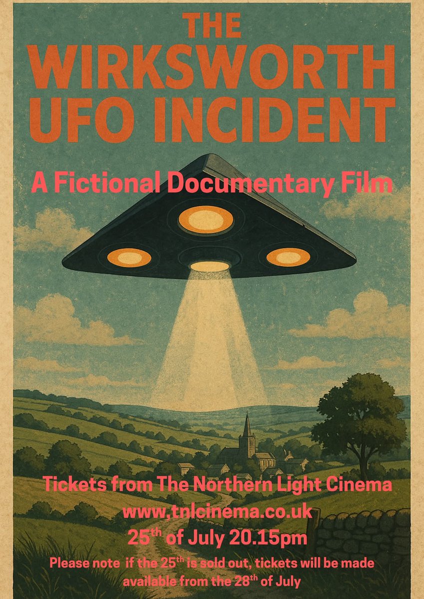 Nineladiesproductions (@nineladiesprods) on Twitter photo Tickets available for The Fictional Documentary The Wirksworth UFO Incident, produced by <a href="/stuartwheeldon/">Stuart Connock Wheeldon</a> and featuring <a href="/nigelbarberact/">Nigel Barber</a> #Derbyshire #Indiefilm #suppirtindiefilm Tickets available for The Fictional Documentary The Wirksworth UFO Incident, produced by <a href="/stuartwheeldon/">Stuart Connock Wheeldon</a> and featuring <a href="/nigelbarberact/">Nigel Barber</a> #Derbyshire #Indiefilm #suppirtindiefilm