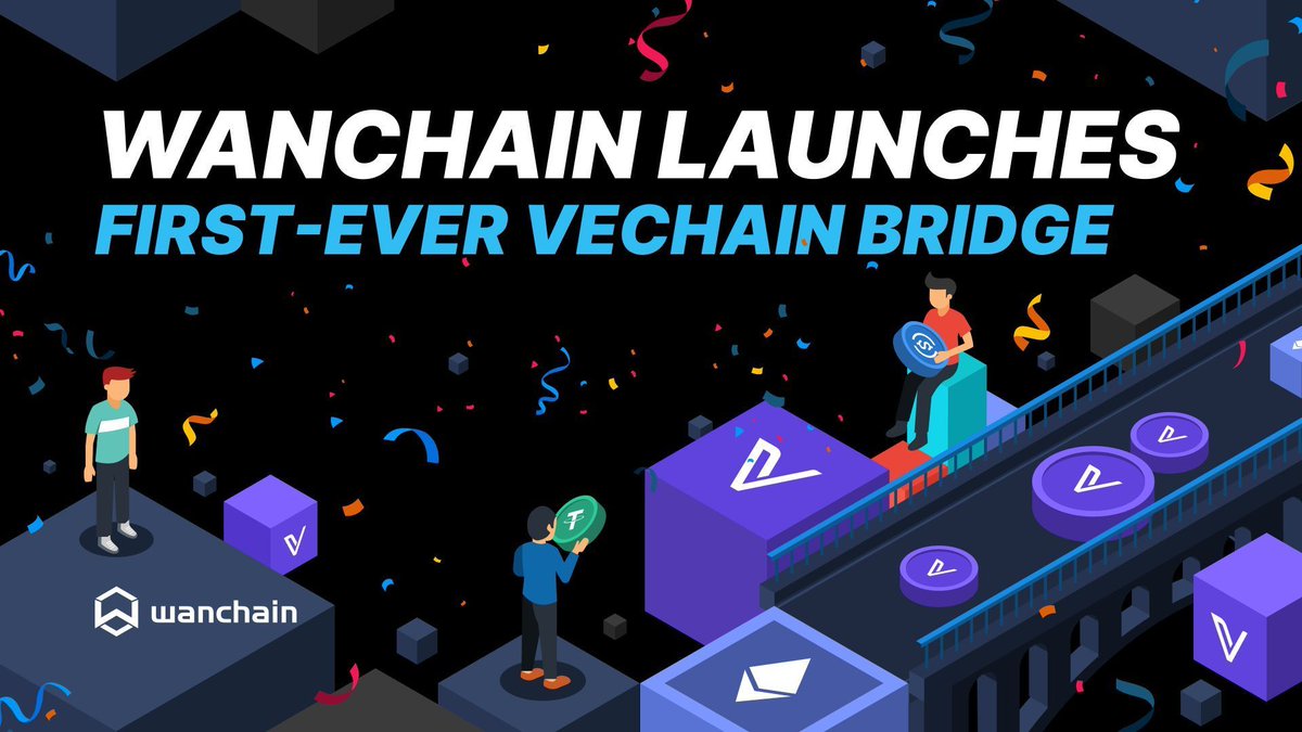 #Wanchain launches the first-ever #crosschain bridge to <a href="/vechainofficial/">VeChain</a>!

This $2 billion chain is now connected to 40+ chains, including Bitcoin and Ethereum.

With $BTC, $ETH, $USDC and $USDT, VeChain is ready to enter the DeFi world with a roar! 🚀

👇
medium.com/wanchain-found…