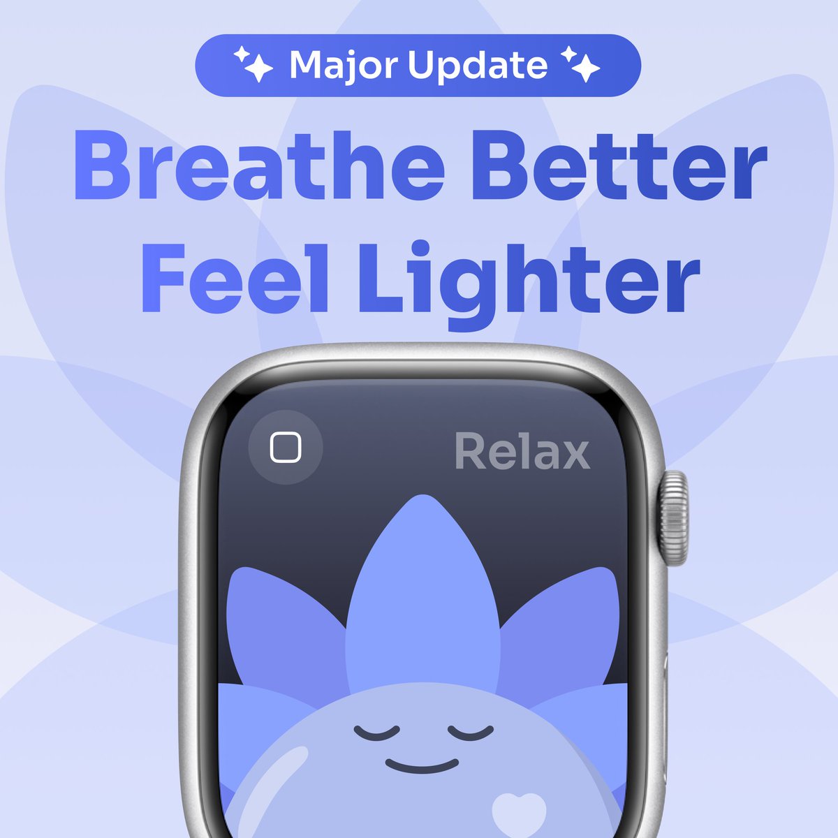 🧘New in StressWatch 2.3.14 — Breathing Training is here! 4 rhythms to help you relax, focus, and fight anxiety.
When stress overwhelms, pause and breathe. Your superpower is in your breath! 💨 #StressWatch #breathe  #AppleWatch #stressmanagement