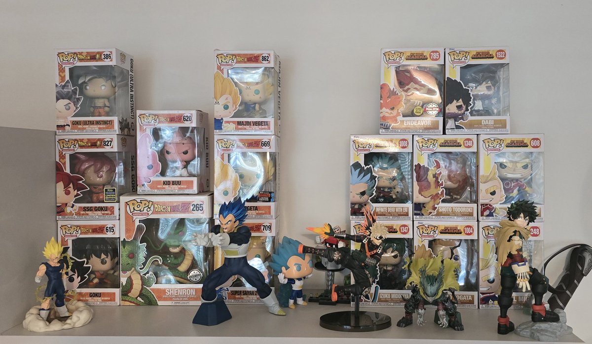 One of my nerd shelfs!!! Wish i had more room for everything i have! 
She me you "nerd shelf" 🤓 
#DragonBallZ #MyHeroAcademia #japan #NERDS 
<a href="/KickCommunity/">Kick Community</a> <a href="/KickStreaming/">Kick</a>