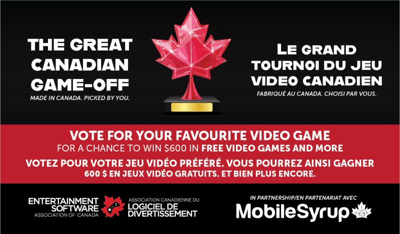 ICYMI - @ESAC is asking: what’s YOUR favourite Canadian-made game?

You have until July 25th to cast your ballet in the first round “The Great Canadian Game-Off”! Choose from a slate of iconic titles, including some from right here in Ontario 🗳️🎮

VOTE: theesa.ca/made-in-canada…
