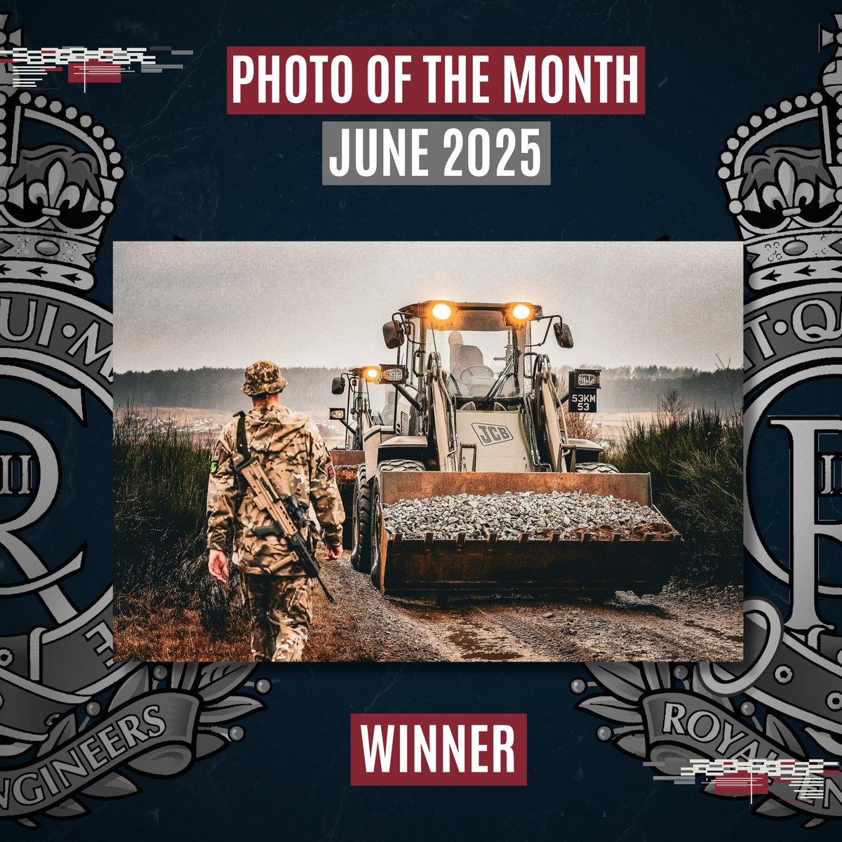 Our winner for the Photo of the Month Competition for June 2025 has been chosen! We look forward to seeing what is featured in our next competition! 🤩📸🏆

#SapperFamily #RoyalEngineers #BritishArmy