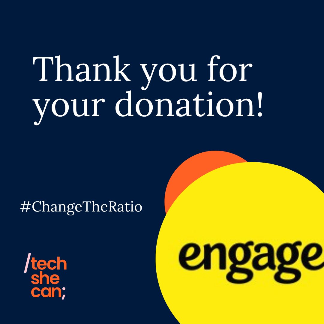Tech_She_Can's tweet image. A huge thank you to Engage Interactive! 🙌 We're so grateful for your Elympics donation supporting our mission to make tech accessible for all. Your impact will help more children—especially girls & underrepresented groups—pursue careers in tech.
