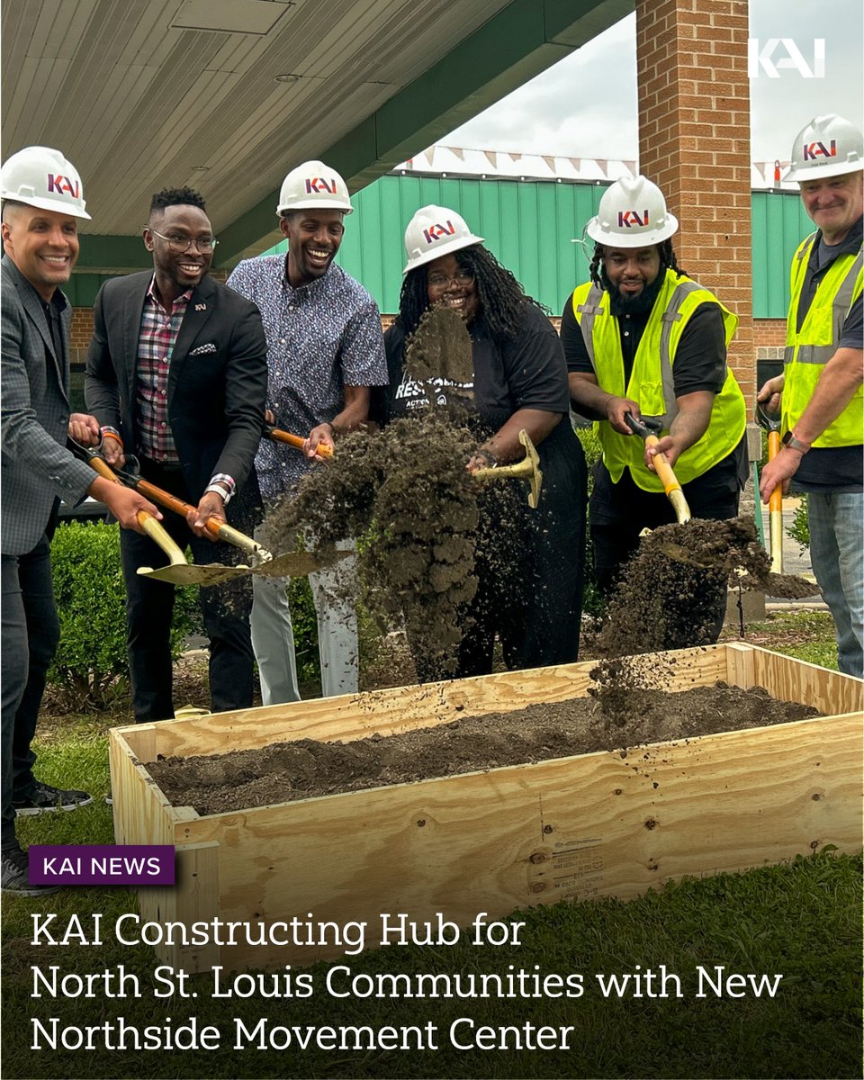 KAIenterprises's tweet image. 🚨 KAI has broken ground on the $5.5M Northside Movement Center in North #STL — a future hub for justice, advocacy & community power for @ArchCityDefense and @ActionSTL. Read all about it here: loom.ly/Bfv3unM
#TransformingCommunities #Build #Construction