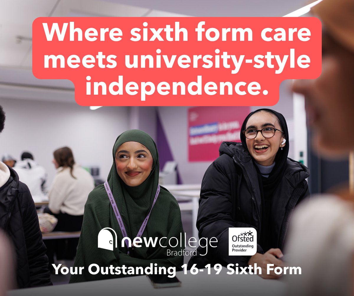 NewColBradford's tweet image. Where sixth form care meets university-style independence. #YourNewCollege