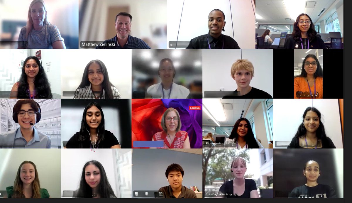 It was a pleasure meeting with our current cohort of high school-aged interns in the NAF Internship program. I walked away energized and inspired by the next generation of innovators.

These students are spending their summer with Lenovo, bringing curiosity, ambition, and a real