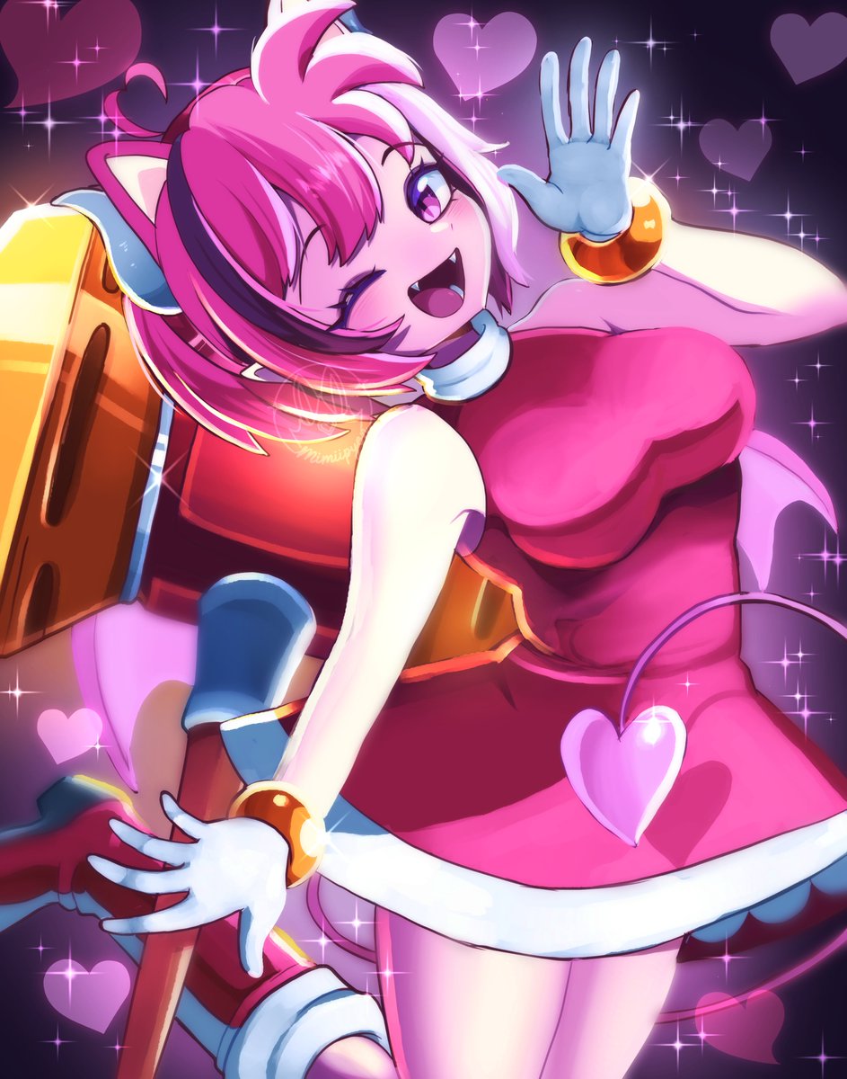 💜🩷"It also comes with ...HAMMER!"🩷💜😈
I absolutely love IronMouse in her Amy cosplay ahhh 🥹
--
#Ironmouse #amyrose