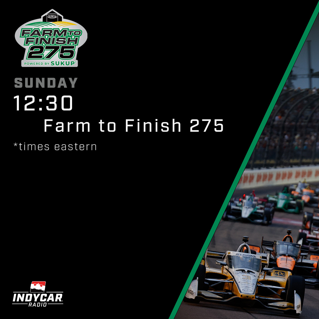 IndyCarRadio's tweet image. It's race day @INDYCARatIowa!
Catch the Farm to Finish 275 on all the usual outlets and a radio station near you 📻
indycar.com/-/media/Files/…
#INDYCAR #INDYNXT