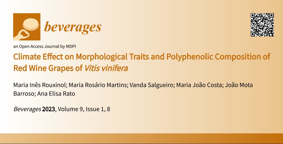 #mdpibeverages Read the Editor's Choice Paper! 
Climate Effect on Morphological Traits and Polyphenolic Composition of Red Wine Grapes of Vitis vinifera
brnw.ch/21wU2L0
<a href="/MDPIOpenAccess/">MDPI</a> <a href="/MDPIbio/">MDPI BiologyLifeSci</a> <a href="/Scilit_/">Scilit</a> 
#beverages #VitisVinifera #RedWineGrape #grape #RedWine #drinks