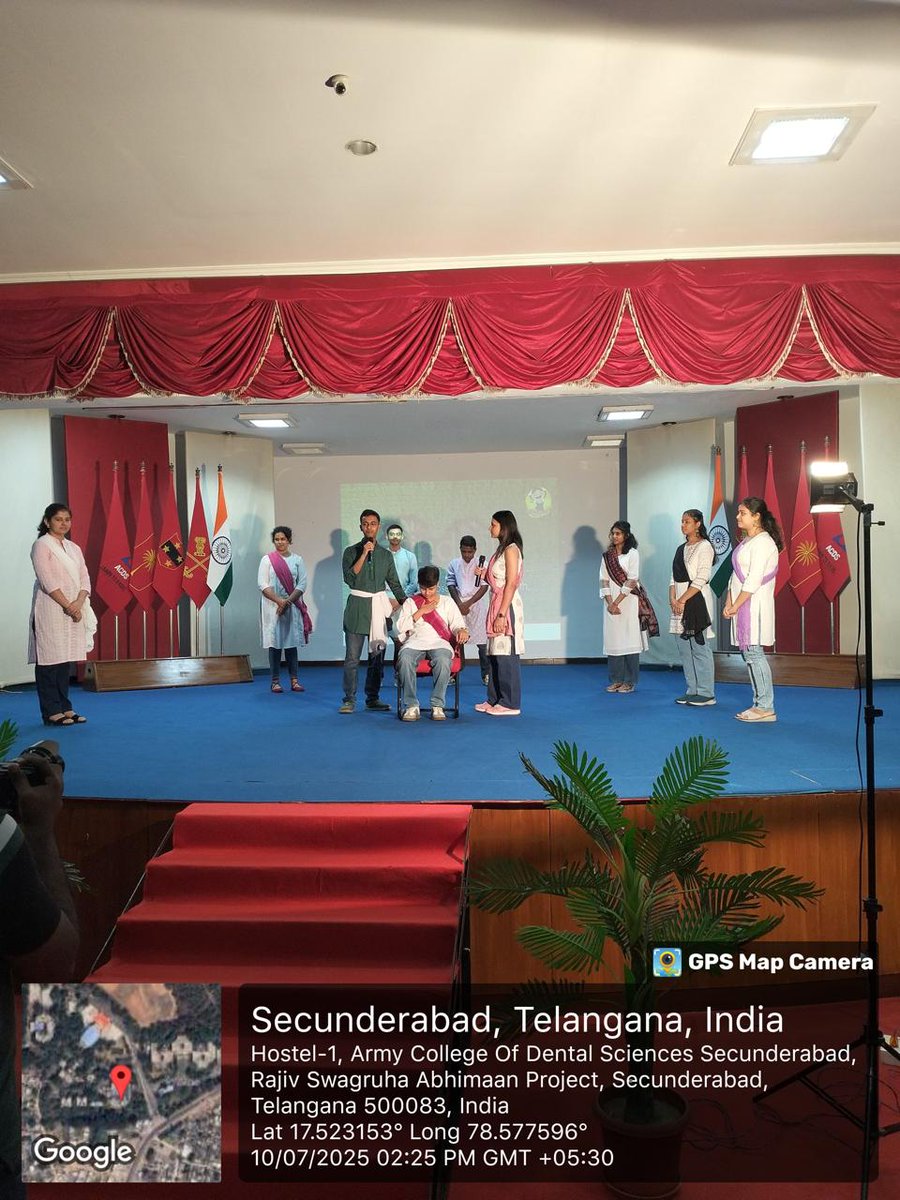 ACDSHyd's tweet image. Inauguration of an ambulance, CSR initiative by Indofil Industries was held today at ACDS by Brig.Jose Abraham Dir Ed Telangana and Andhra Sub Area. The event was attended by representatives of Indofil and was marked by a vibrant cultural program by the students.