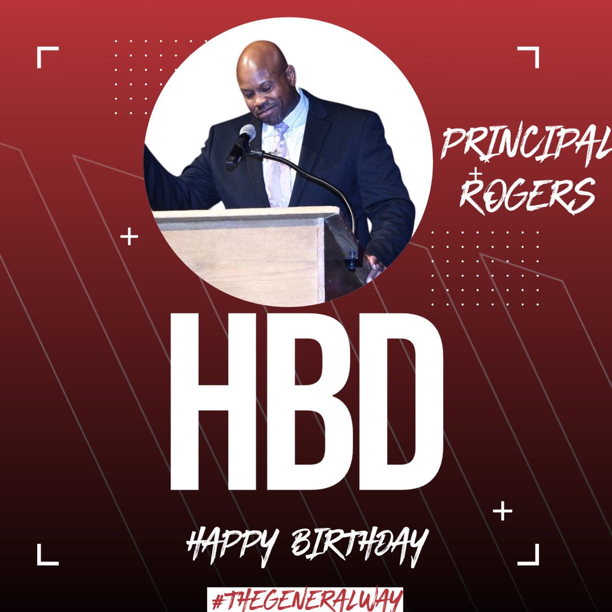 Happy Birthday, Principal Rogers! 🎉
Enjoy your special day with family and friends—we can’t wait to see you in August for another amazing school year! 🎂🎈
#TheGeneralWay
