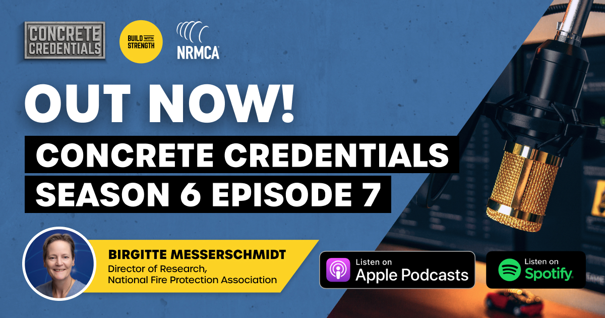 OUT NOW! Fire safety is essential in improving our built communities and creating sustainability. Birgitte Messerschmidt joins Concrete Credentials to discuss innovations in fire safety that will help our built environments flourish. Listen here: buildwithstrength.com/resources/rais…