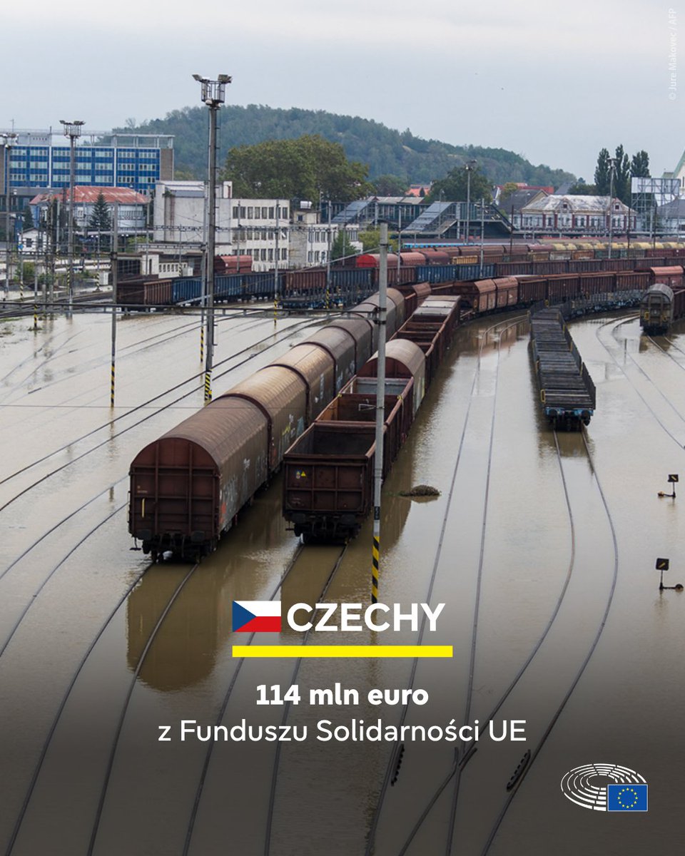 EUinPL's tweet image. 🇪🇺💧76 mln euro dla Polski z Funduszu Solidarności UE!
To część 280 mln euro wsparcia dla krajów Europy Środkowo-Wschodniej dotkniętych powodziami.
💡 Pomoc trafi m.in. na odbudowę infrastruktury, zakwaterowanie, prewencję i sprzątanie.
#FunduszSolidarności