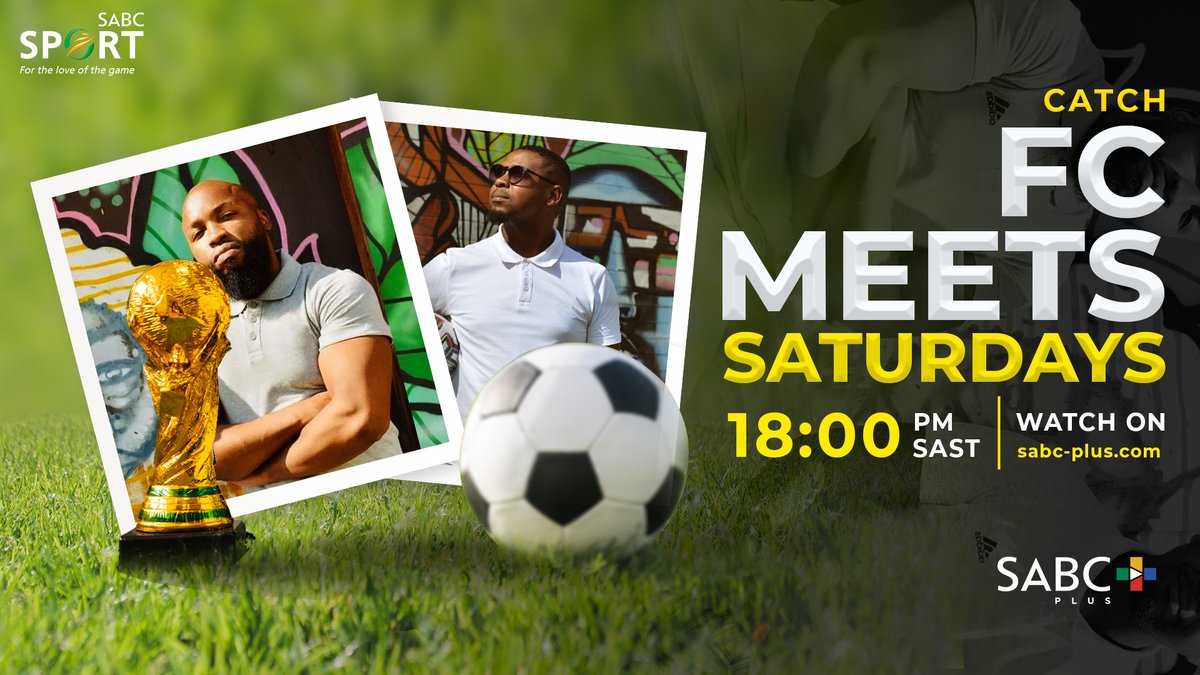 SABC_Sport's tweet photo. #FCMeets |⚽️🏆
Join us every Saturday for FC MEETS — a space where football meets real talk. From game analysis to everyday culture, it's more than just a match. ⚽💬
📅Saturdays |⏲️18:00
📺SABC Sport
📲Stream on https://t.co/mPFr5lTxEs
#FCMeets #FootballTalks #CommunityVibes #SABCSport