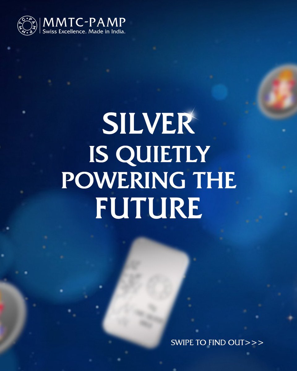 MMTCPAMP's tweet image. Begin your journey with MMTC-PAMP’s purest Silver; crafted to last, built to shine.

#MMTCPAMP #PurestGold #PurestSilver #Craftsmanship #ForThoseWhoKnowThePurest