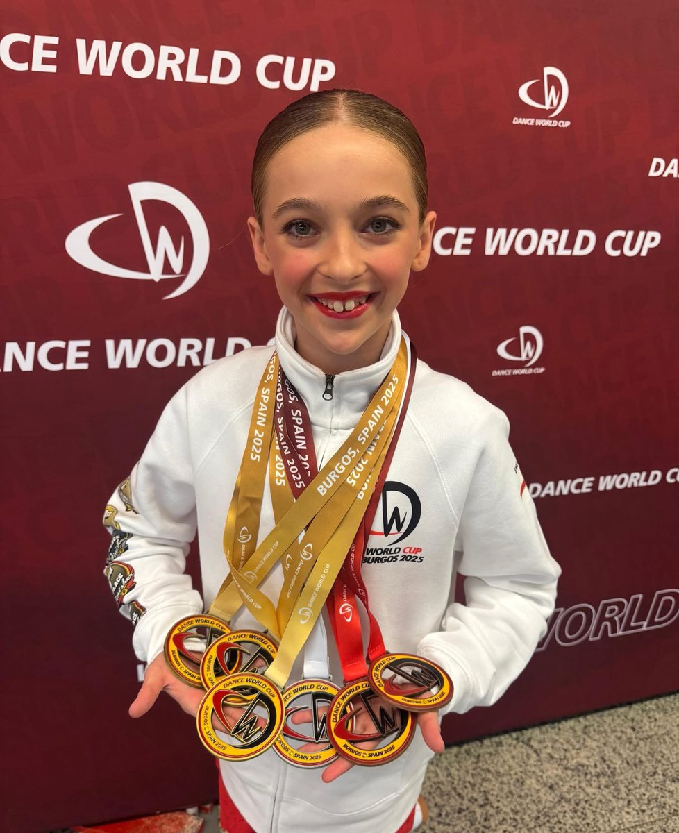 Huge congratulations to Tallulah, who competed in the Dance World Cup in Spain with her dancing, acrobatic and gymnastics skills. She won a huge collection of medals including:
Triple World Champion 🥇🥇🥇
1 silver 🥈
2 bronze 🥉🥉
4th
5th x2
6th
8th
10th
We are so proud!