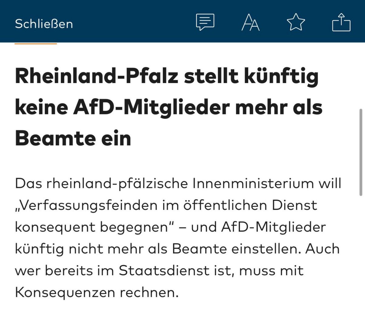 Das ist mal eine Entwicklung, die ich nicht kommen sehen hab.