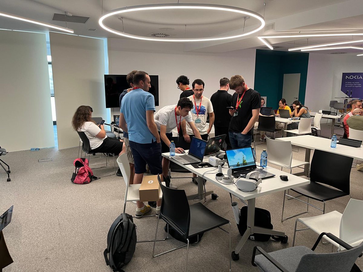 Summer School XRTX 2024 (@summerschool_xr) on Twitter photo Next up at the 3rd #EURASIP Int. #SummerSchool2025 on #XR: students jump into a workshop to design their own subjective evaluation tests for the #VR archery apps they’ve built. From designing to testing—full XR pipeline in action! #UserExperience #ImmersiveDesign <a href="/eurasip/">EURASIP</a> <a href="/nokia/">Nokia</a> Next up at the 3rd #EURASIP Int. #SummerSchool2025 on #XR: students jump into a workshop to design their own subjective evaluation tests for the #VR archery apps they’ve built. From designing to testing—full XR pipeline in action! #UserExperience #ImmersiveDesign <a href="/eurasip/">EURASIP</a> <a href="/nokia/">Nokia</a>