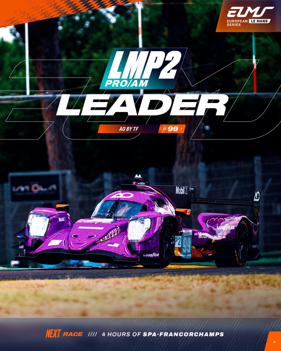 EuropeanLMS's tweet image. Spike strikes again in LMP2 Pro/Am! 💥
@AORacingUSA by @OfficialTFSport took their first victory at Imola - and with it, the championship lead! But things are heating up: the Top 5 teams are still tightly packed, and one big result at Spa-Francorchamps could change everything.…