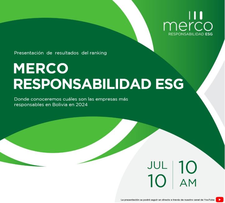 🚀 ¡Comienza la presentación de resultados de Merco Bolivia ESG donde se darán a conocer las empresas más responsables en ESG del país!

🔗 No te lo pierdas y síguelo en directo a través de este enlace: lnkd.in/d-ERJ9g5