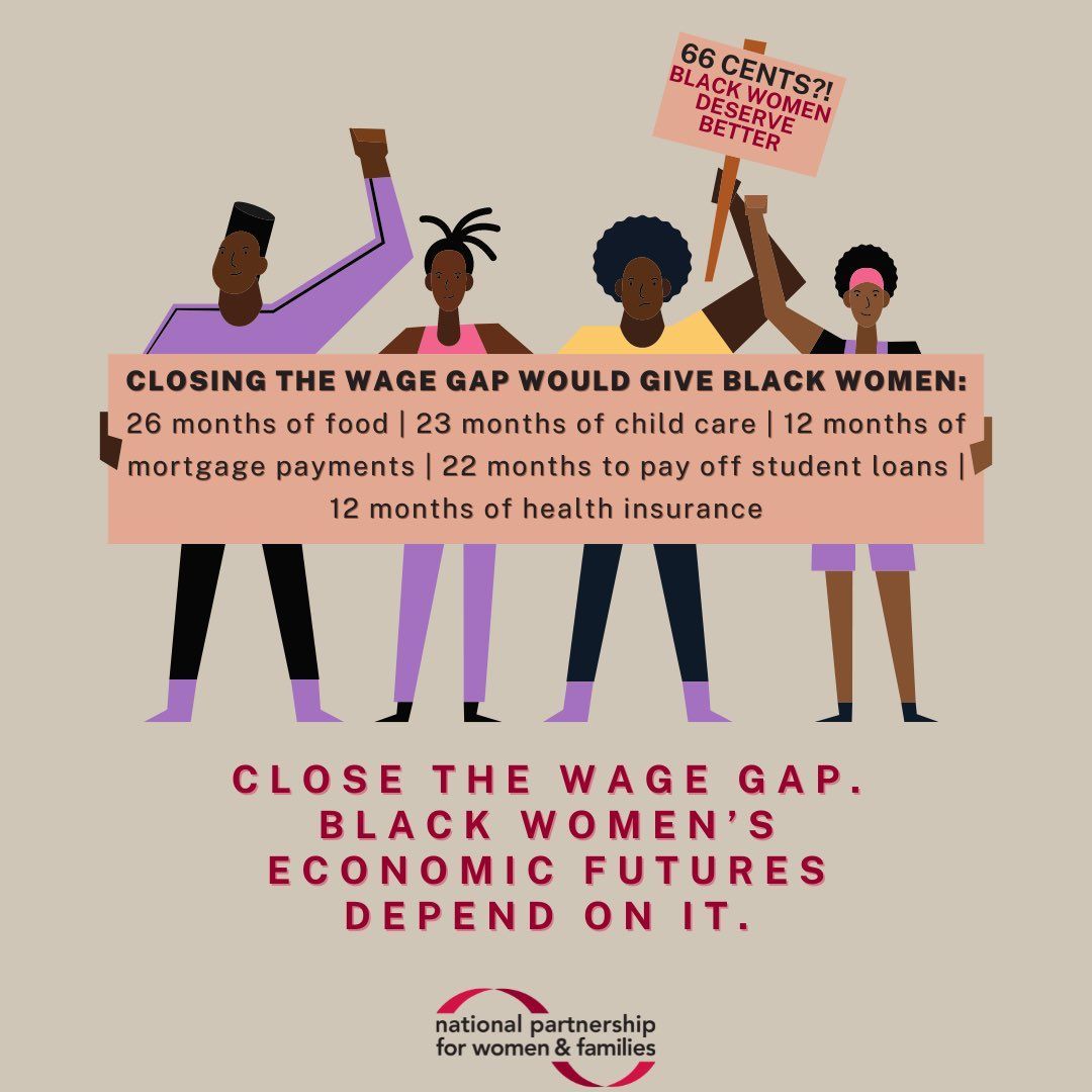WomensLaw's tweet image. Today is #BlackWomensEqualPayDay. The wage gap prevents many survivors from leaving abusers and supporting themselves. We join @EqualPay2dayOrg in raising awareness of the impact on Black women (including Black survivors) in particular. 💜 Join the social media storm at 2:00 ET!