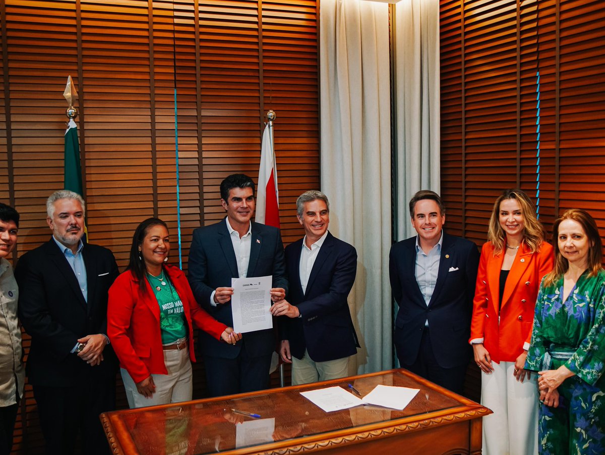 Como embajador del #MangroveBreakthrough me alegra mucho la adhesión del gobernador del Estado de Pará <a href="/helderbarbalho/">Helder Barbalho</a> 
a la alianza global por la protección y conservación de los manglares, 
un hito importante en la conservación de estos ecosistemas tan importantes para hacerle