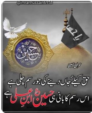 خیام حق میں سجی انجمن حسین ع سے ہے
یزیدیوں کے دلوں میں چبھن حسین ع سے ہے
جفاپرستوں کی آندھی میں آج بھی فردوس
چراغ دین میں روشن کرن حسین ع سے ہے