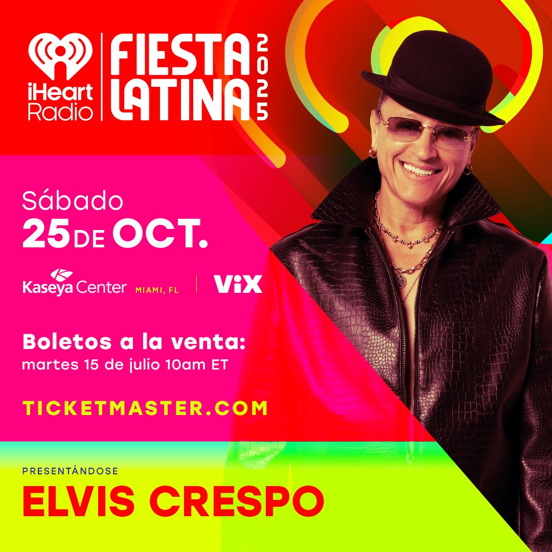 ¡Miami, allá voy! 🎤 Llego con el “Cora Roto” y modo “Poeta Herio” al escenario de #iHeartFiesta este 25 de octubre. Toda la info en: iHeartFiesta.com