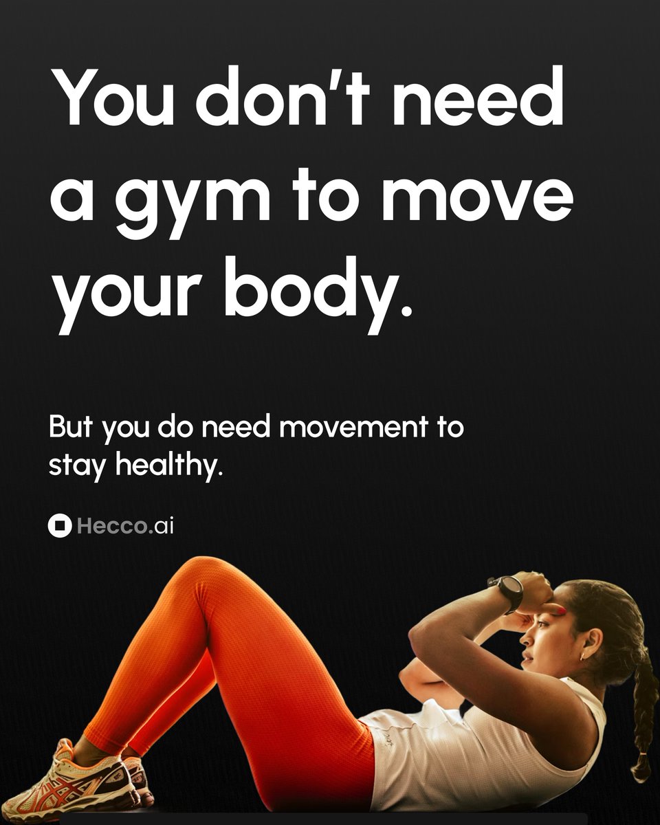 Hecco_AI's tweet photo. You don’t need a gym to move your body.
🧹 Cleaning = movement
🧘 Stretching > scrolling
Start small. Stay consistent. It all adds up.
#EveryMoveCounts #StayActive #HealthTips #DigitalHealth #HeccoAI https://t.co/NrruAJevMA