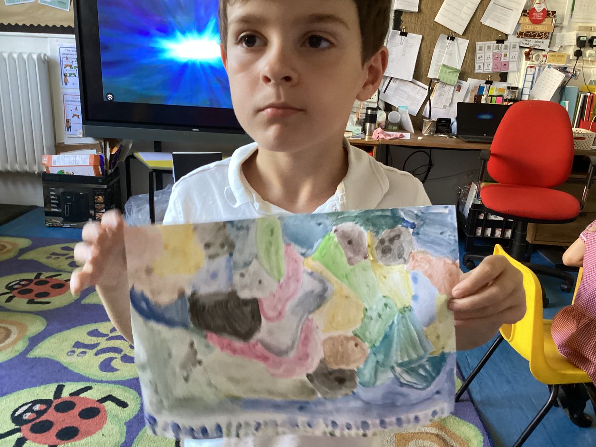 Noah created an image of everything he loves about nature. Can you spot the rabbit? #RE