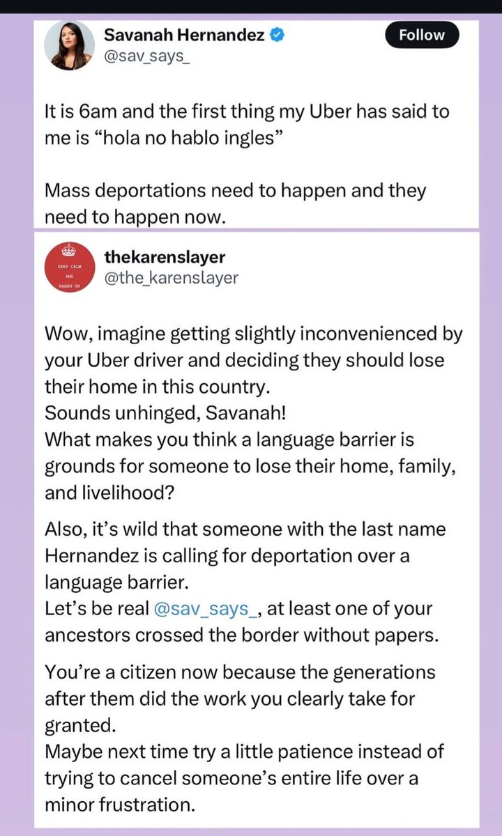 veenus_v2's tweet photo. This bitch has the audacity to run her mouth about immigrants when she herself is Hispanic and more than likely is here because of an immigrant. Then has even more audacity to post like she actually gives a damn about this country https://t.co/eqfKX1idmJ
