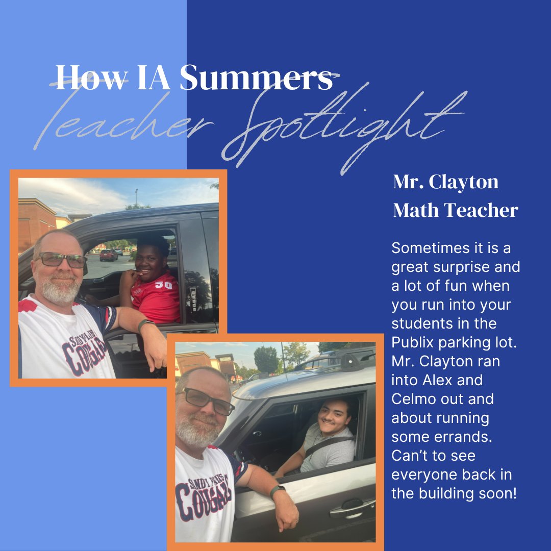 FCS Innovation Academy (@iafultonschools) on Twitter photo Even though we do not see our students at school in the summer, our staff does see them all over our community... Check out Mr. Clayton and a few students he saw running errands at Publix... can't wait to see everyone on Information Days on 7/30 and 7/31 <a href="/ia_kent/">Scott Kent</a> #howIAsummers Even though we do not see our students at school in the summer, our staff does see them all over our community... Check out Mr. Clayton and a few students he saw running errands at Publix... can't wait to see everyone on Information Days on 7/30 and 7/31 <a href="/ia_kent/">Scott Kent</a> #howIAsummers