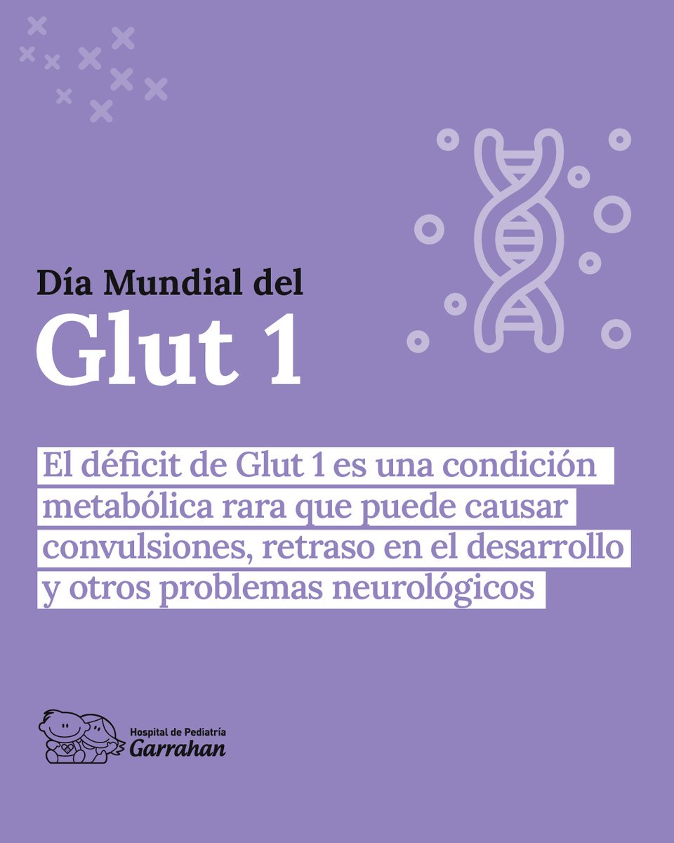 HospGarrahan's tweet image. Es fundamental concientizar sobre el déficit de Glut 1 ya que un tratamiento adecuado puede mejorar el pronóstico.
👉🏽 El trabajo coordinado entre especialistas y familias es muy importante para sospechar esta patología de forma temprana.
➡️ garrahan.gov.ar/prensa/10-07-2…
#Glut1