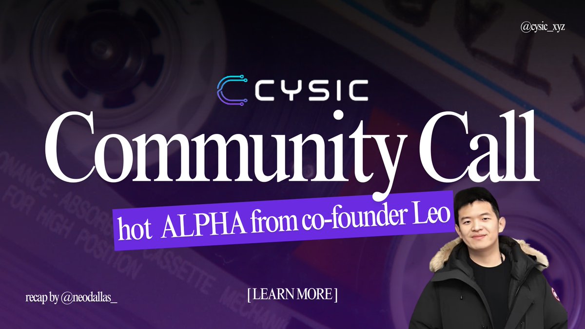 CYSIC AMA - massive recap.

The community showed up big for another packed AMA with <a href="/cysic_xyz/">Cysic</a> founder <a href="/leofanxiong/">Leo Fan</a>. 

Here's everything you need to know if you missed it 👇👇👇🧵