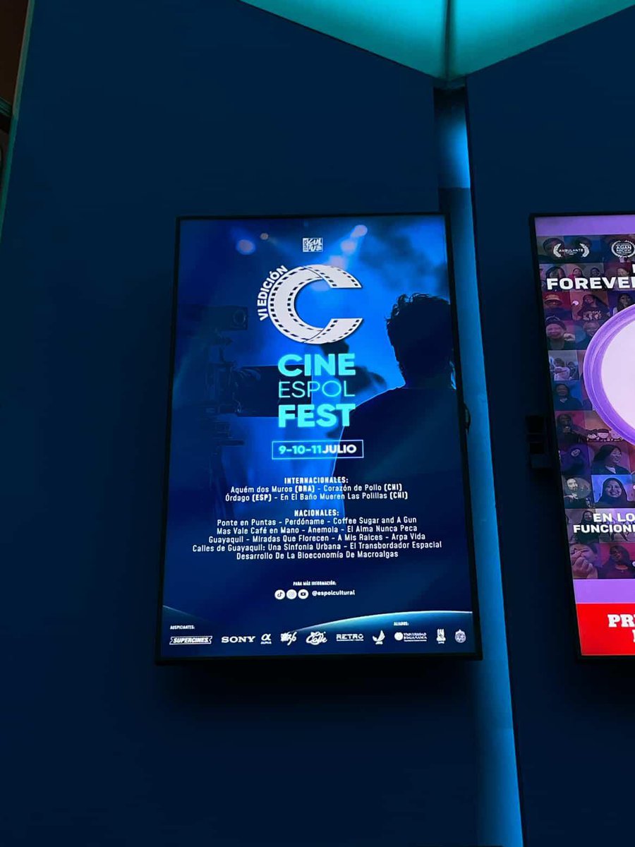 🎬 El documental “Desarrollo de la Bioeconomía de Macroalgas” llega al #CineESPOLFest este 10 de julio. Una propuesta científica que apuesta por soluciones sostenibles desde el mar 🦐🌱
📍 Acompáñanos a la proyección hoy en Supercines Ceibos | 16h00 | ENTRADA GRATUITA
#FIMCM