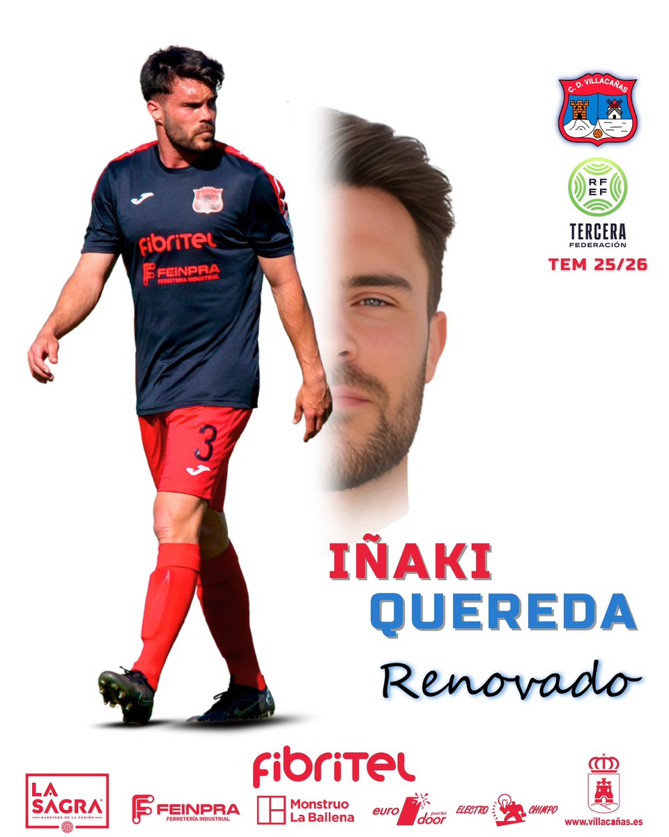 RENOVACIÓN | Iñaki Quereda 🔁🔥🟥🟦

IÑAKI QUEREDA SÁNCHEZ seguirá defendiendo los colores del C.D. Fibritel Villacañas en la temporada 2025/26.

En solo una temporada, Iñaki ha demostrado ambición, compromiso y una profesionalidad ejemplar.