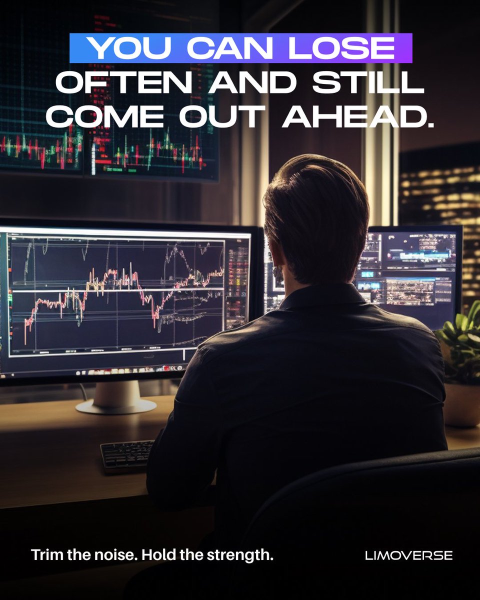 limoverseglobal's tweet photo. Being right 100% of the time is a myth! 🎢

Even the best traders lose but they lose small and win big.

It’s not about chasing every pump. It’s about staying sharp when others slip.

Play defense. Let discipline be your alpha! 📉📈

Tag someone who needs this reminder! https://t.co/QlLcfdgXtL