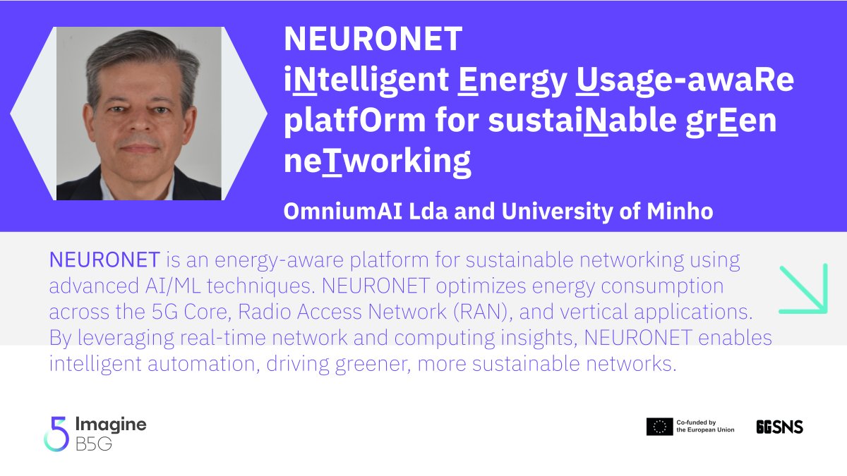 👉 Imagine-B5G introduces its Third Open Call Winners!

✒ Today, we introduce a vertical experiment from <a href="/OmniumAI/">OmniumAI</a>  and Universidade do Minho, from the Portuguese facility - NEURONET.

💻 Learn more about this project on our website: imagineb5g.eu/neuronet-in-im…