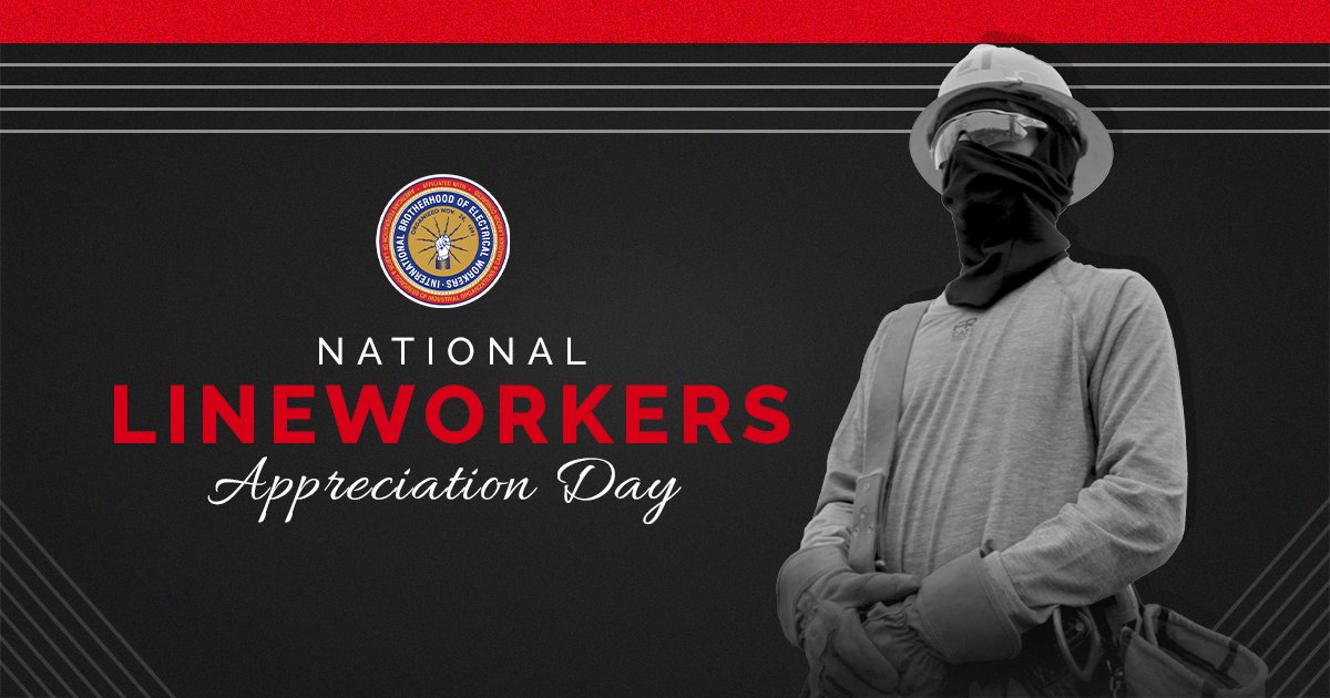 On this National Lineworker Appreciation Day, we extend a heartfelt thank you to electrical lineworkers across the country.  From all of us at Tyndale, we are proud to protect you while you protect us! 
#NationalLineworkerAppreciationDay #ThankALineworker #ProudtoProtect
