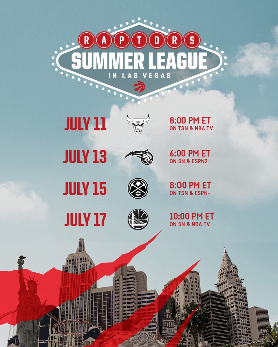 Tomorrow we get Raptors basketball ☀️🎰