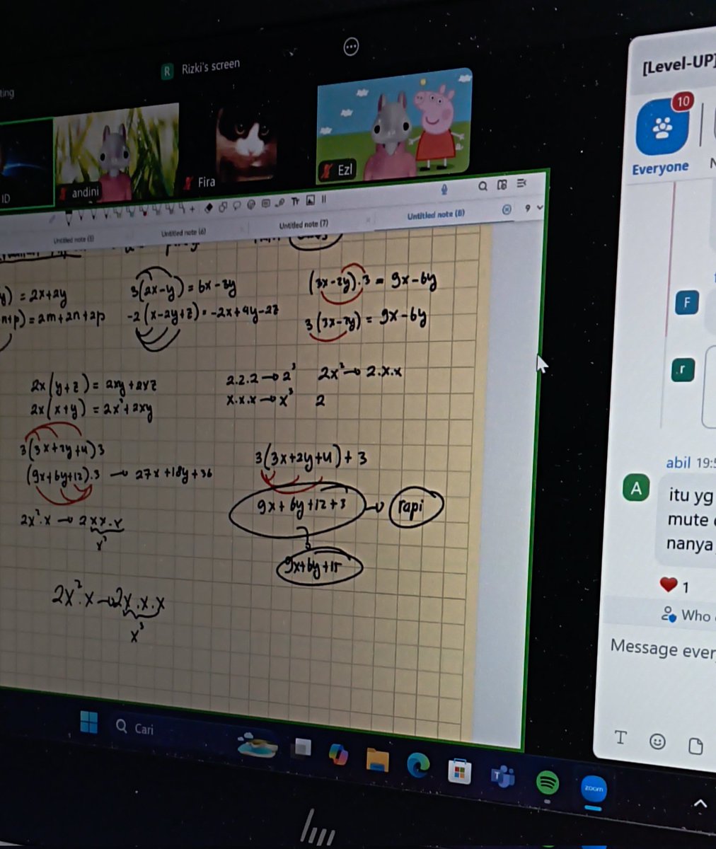 rubykaykayy's tweet image. DAY 4 SEMAKIN NGERASA SERU SAMA MATEMATIKA, keliatan kaya bricks yang harus dirangkai biar kita bisa lihat bentuknya atau hasilnya, aku belajar bareng @simakaraid guys biar seru dan ngga bikin jenuh belajarnya⭐⭐