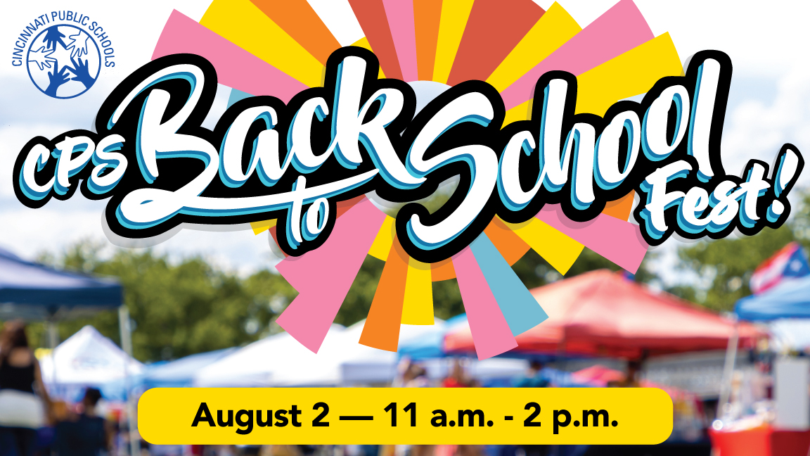 IamCPS's tweet image. Get ready for an amazing start to the school year! Join us at the CPS Back-to-School Fest, presented by @uofcincy, Saturday, August 2 from 11 a.m.- 2 p.m. at Washington Park. Meet your principal, explore CPS programs and enjoy free backpacks!
Learn more: bit.ly/40MY5nA