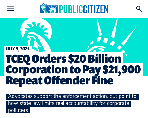 Public Citizen Texas tweet media