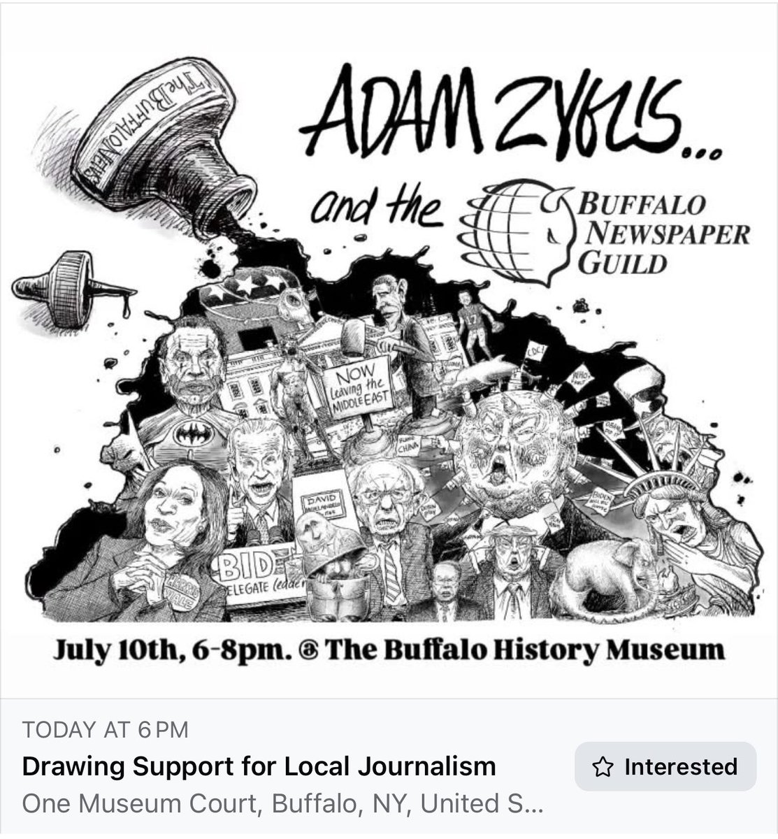 ErieCountyGOP's tweet image. Just days after Adam Zyglis from @TheBuffaloNews published a vile, heartless cartoon mocking Texas families mourning lost loved ones, he’s being honored at the Buffalo History Museum.
Absolutely no shame!