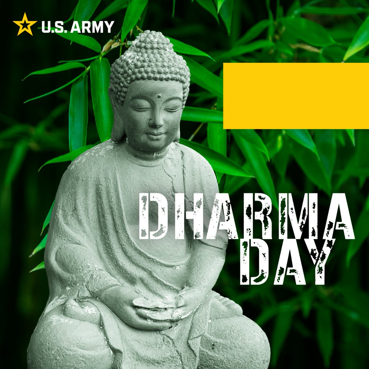 ArmyChaplains's tweet image. Today is Dharma Day!
Also known as Asalha Puja, this holiday commemorates the Buddha’s first sermon. May this auspicious day inspire us to cultivate inner peace, seek truth, and live in harmony with ourselves and others.
#DharmaDay