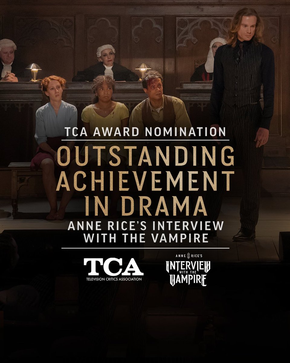AMCsAnneRice's tweet image. The #TCAawards have impeccable taste. #InterviewWithTheVampire