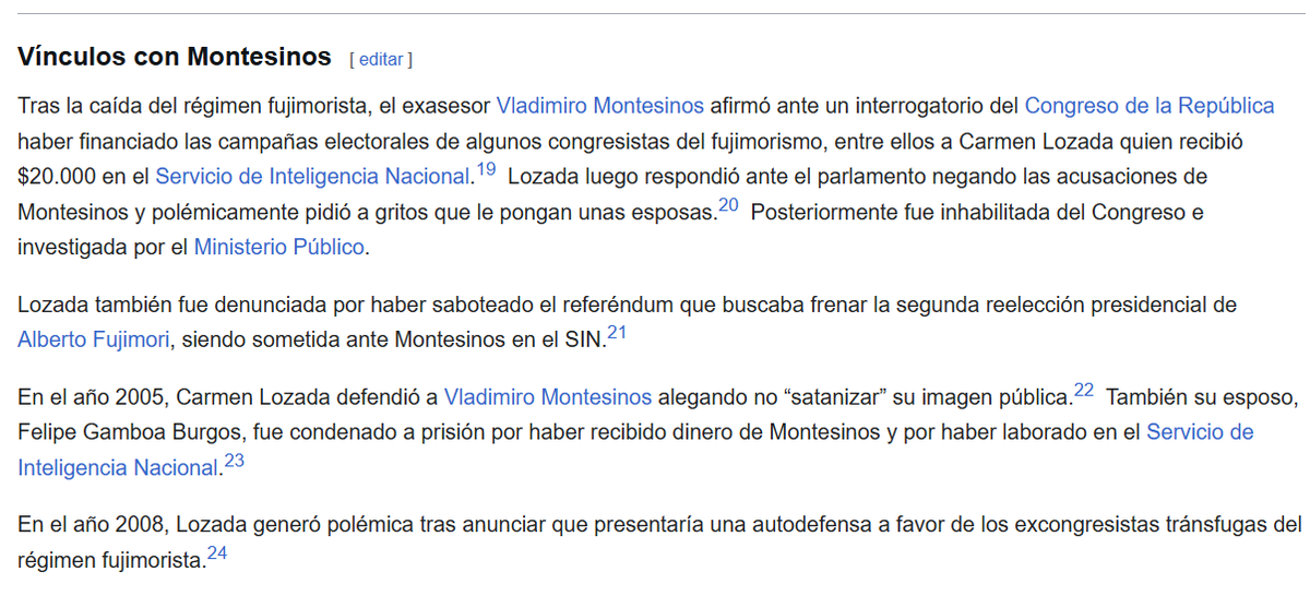 Bruno Wick (@mbrunoslim) on Twitter photo Otro personaje que lleva mas de 30 años cobrando del Estado es <a href="/carmenlozada_dg/">carmen lozada</a> , pasando "piola", cobrando mas de 16,000 soles mensuales. 30 años! Señora ya debe cansarse de estar parasitando al Estado. Otro personaje que lleva mas de 30 años cobrando del Estado es <a href="/carmenlozada_dg/">carmen lozada</a> , pasando "piola", cobrando mas de 16,000 soles mensuales. 30 años! Señora ya debe cansarse de estar parasitando al Estado.